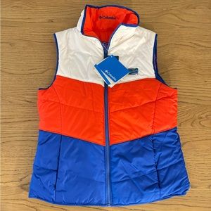 UF GATORS Puffer Vest Reversible - Columbia Brand Size S